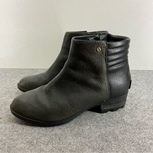 Sorel Danica Waterproof Leather Short Boot Bootie Women’s Size 6.5